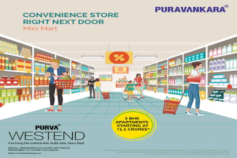 Convenience store right next door at Purva Westend in Bangalore